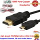 Yellow-Price High Speed 10FT Micro HDMI to HDMI cable Converter with Ethernet Droid EVO HTC 4G 1080P
